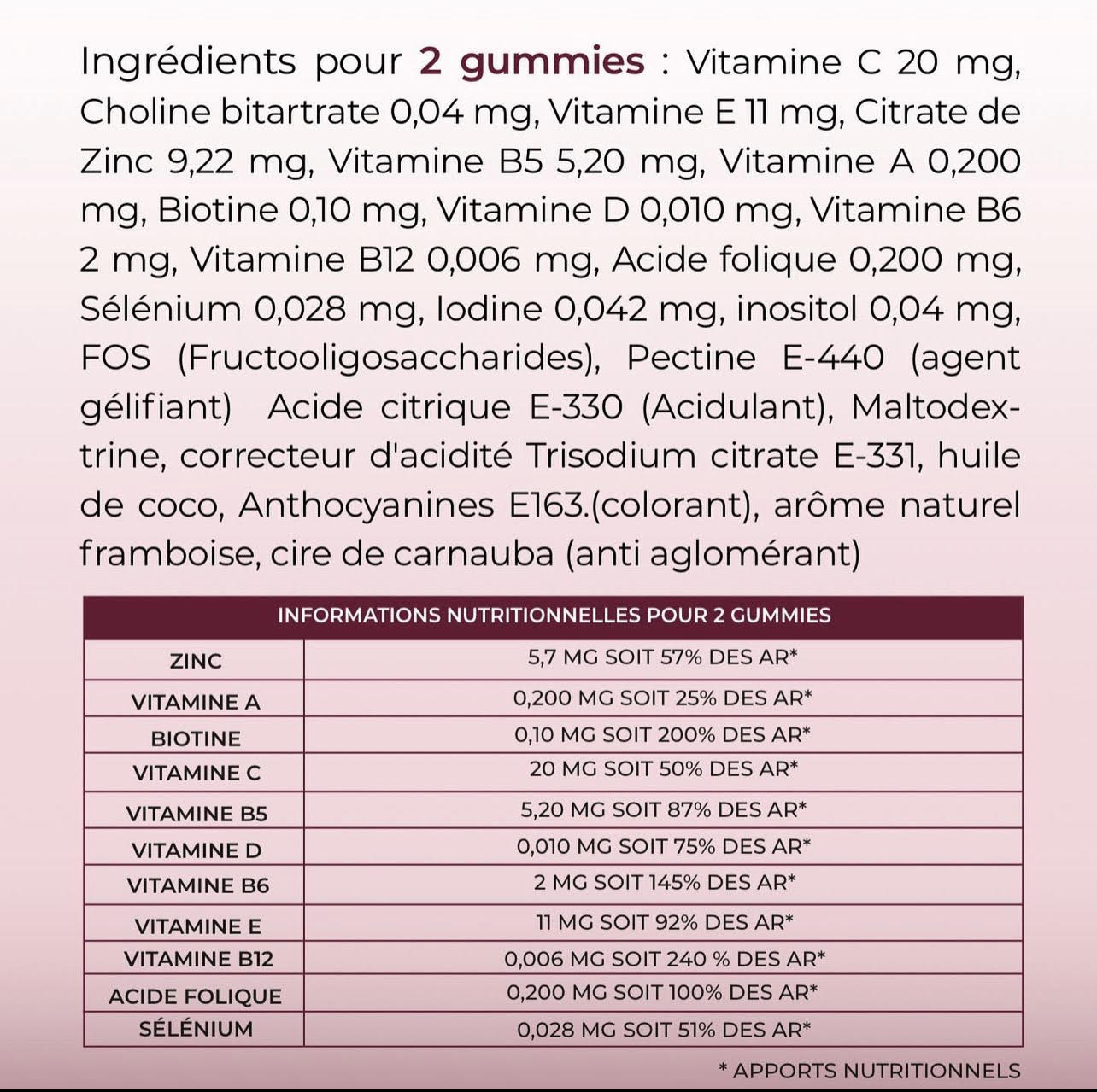 Gummies Boost My Hair Extra Pousse (6 MOIS)